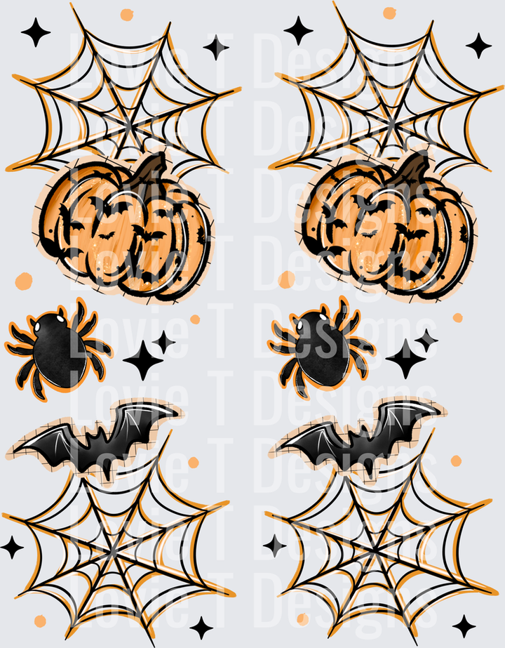 GHOSTIE SLEEVE Halloween DTF transfer design