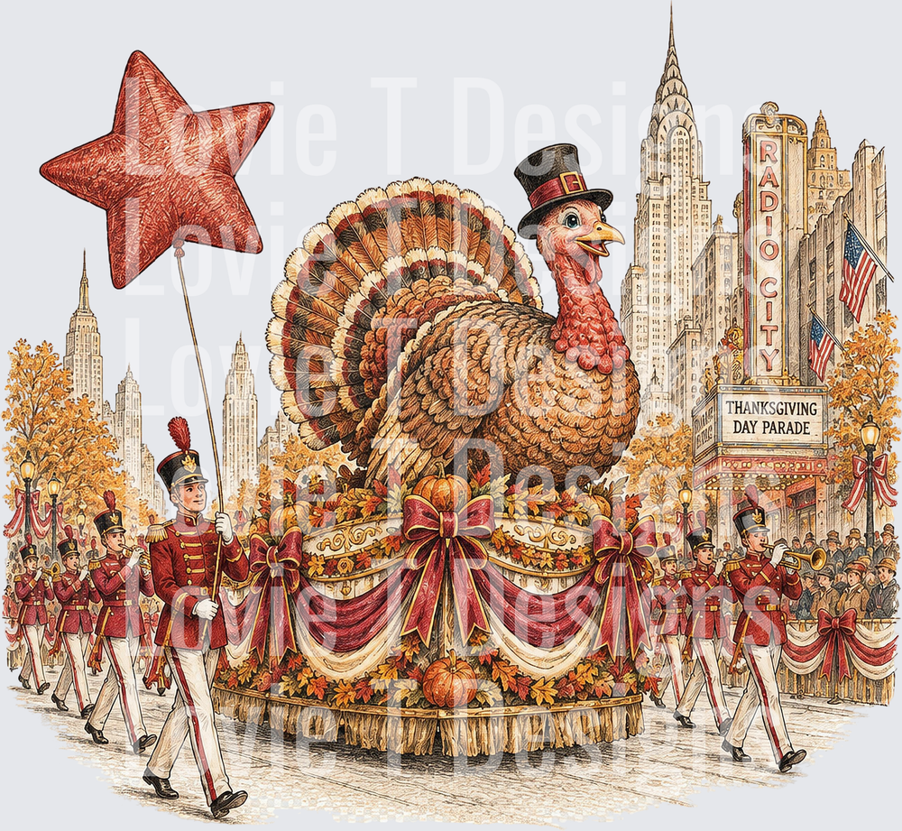 Thanksgiving Parade DTF transfer design