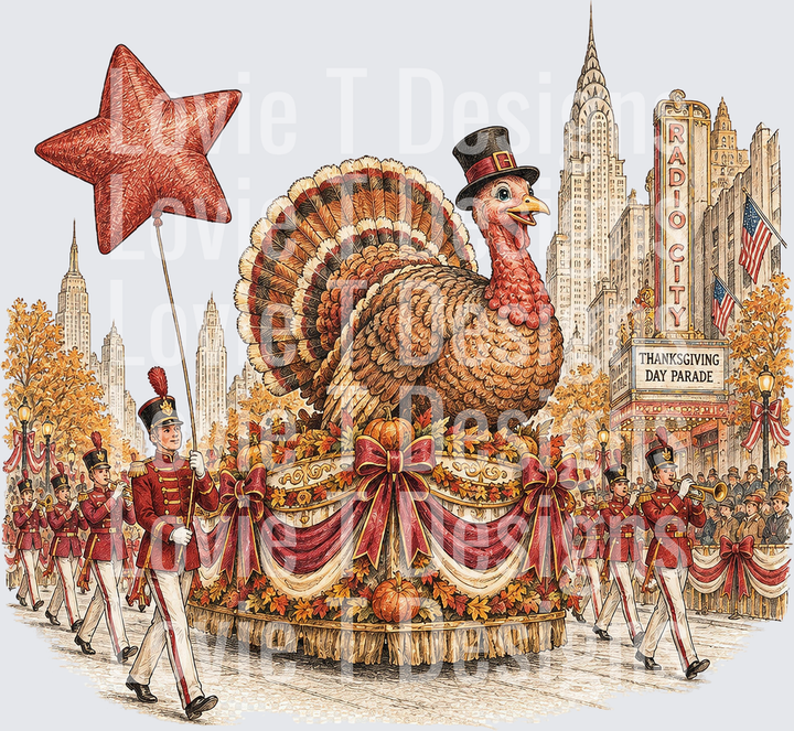Thanksgiving Parade DTF transfer design