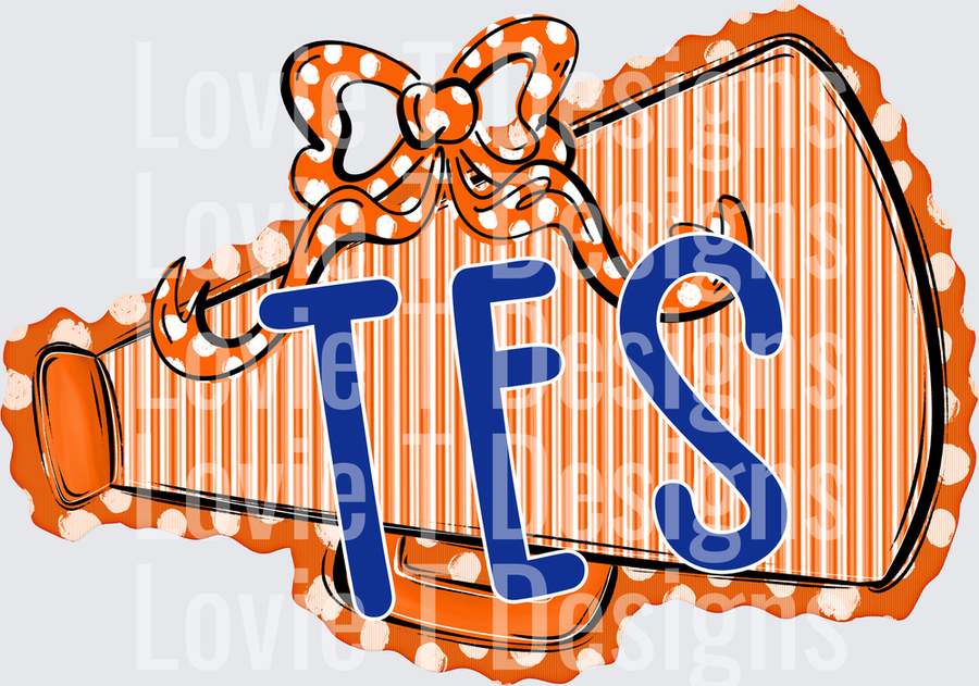 MEGAPHONES AND BOWS ORANGE TES