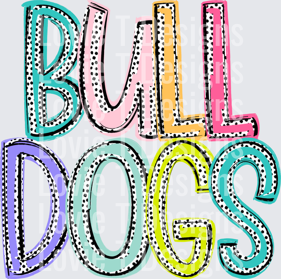 BULLDOGS DIXIE DOT MASCOTS