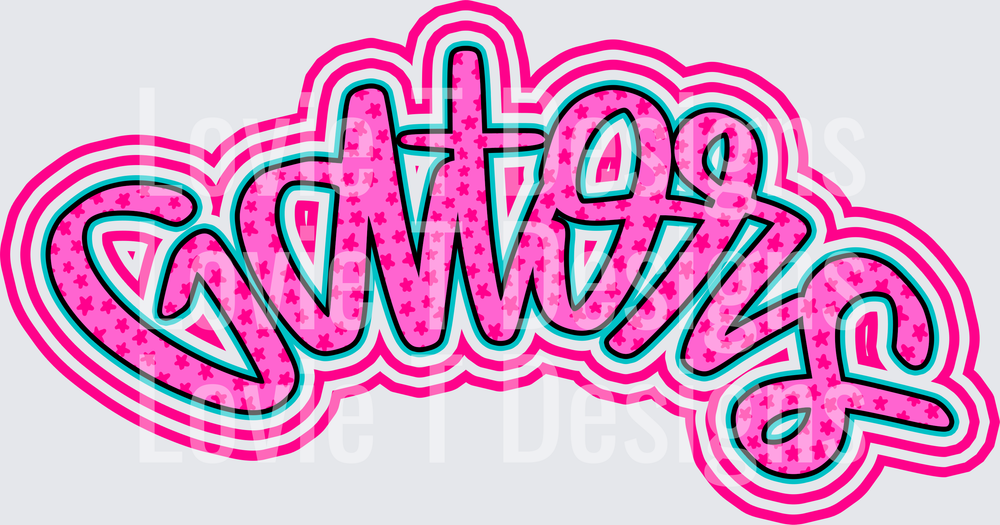 GATORS PINK POCKET mascot DTF transfer design