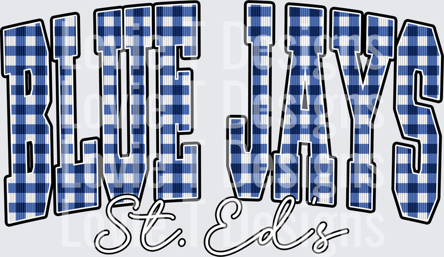 BLUE JAYS ROYAL GINGHAM ST EDS