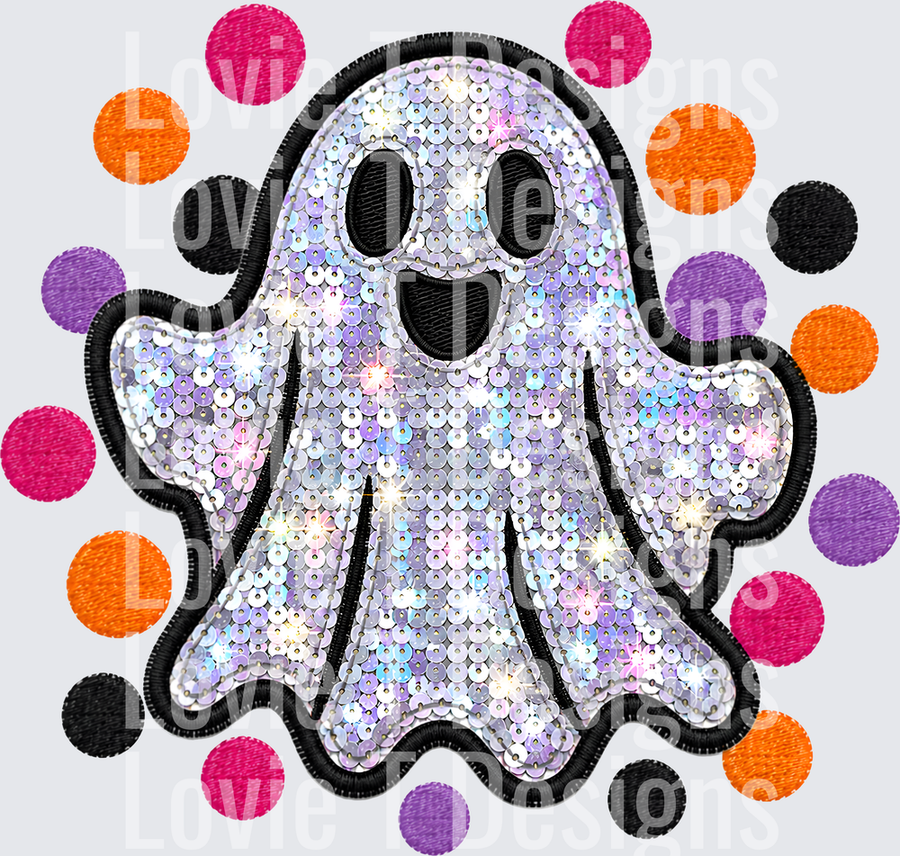 SEQUIN GHOST POLKA DOT