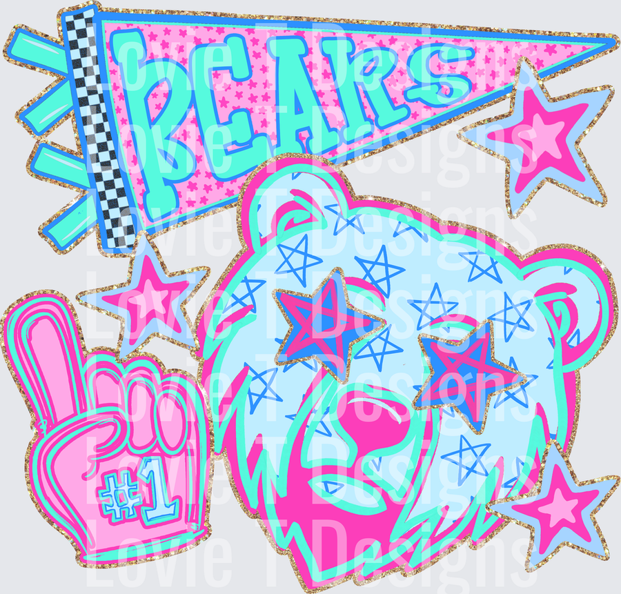 Doodle Star Mascots Bears