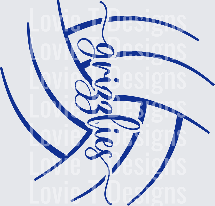 GRIZZLIES SCRIPT VOLLEYBALL