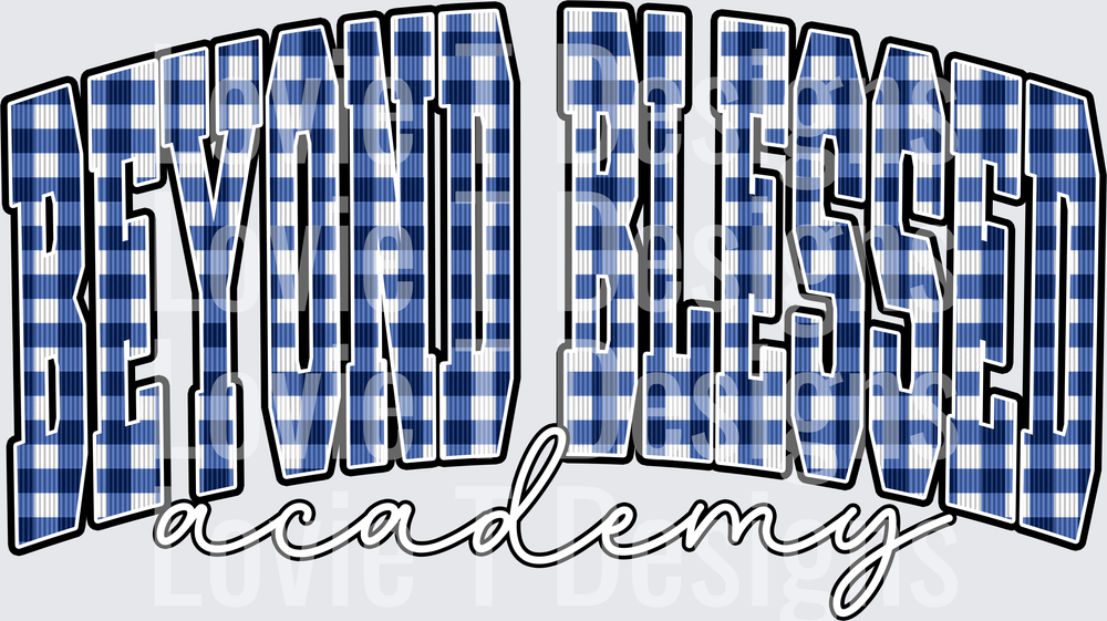 BEYOND BLESSED ACADEMY ROYAL GINGHAM