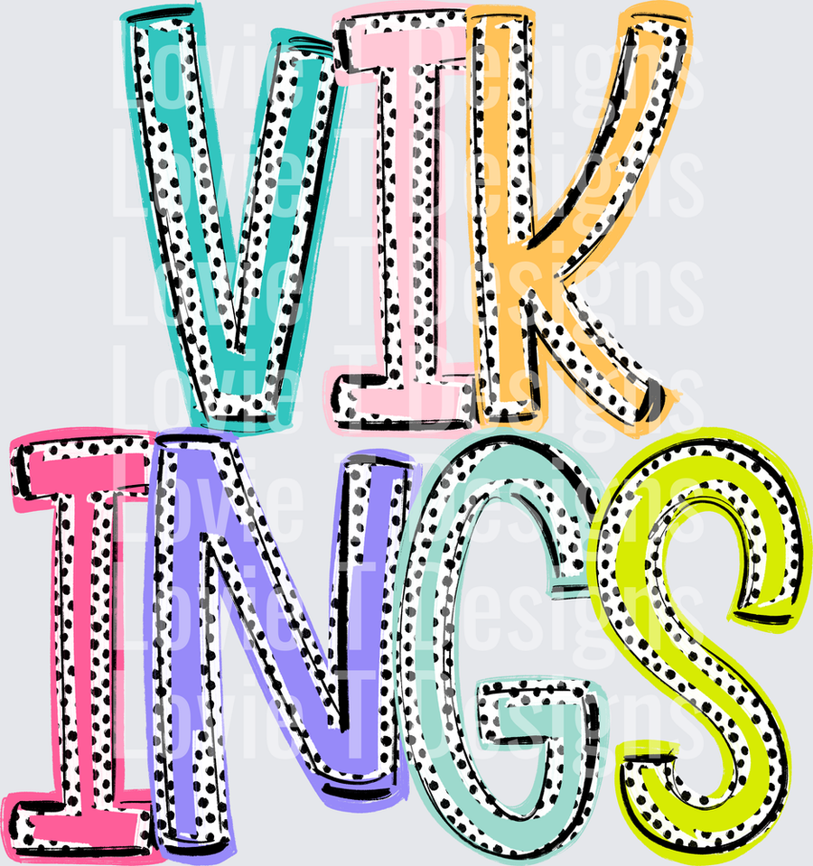 VIK-INGS DIXIE DOT MASCOTS