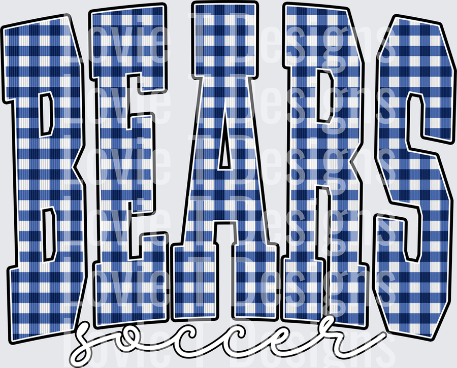 BEARS SOCCER ROYAL GINGHAM