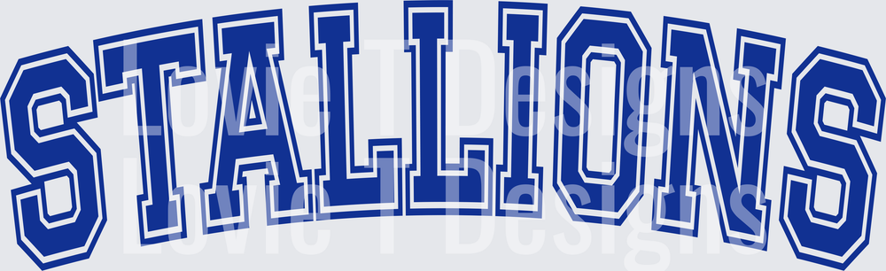 STALLIONS VARSITY OUTLINE 12DEGREES