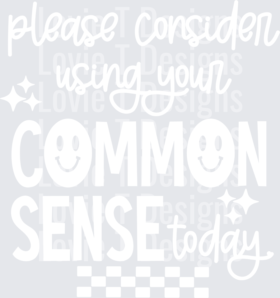 Common_Sense_Single_Color_White
