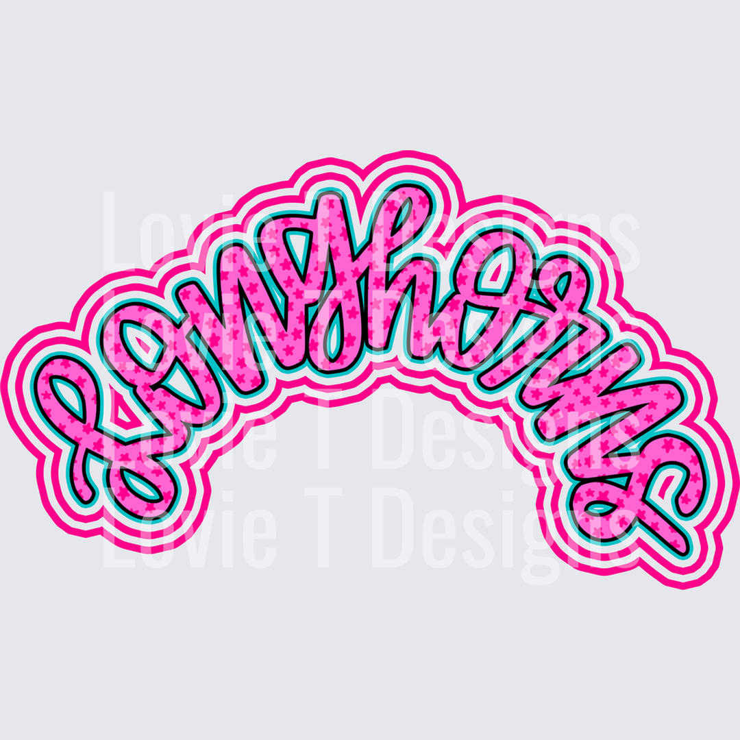 Longhorns Pink Pocket – DTF Transfer – product image