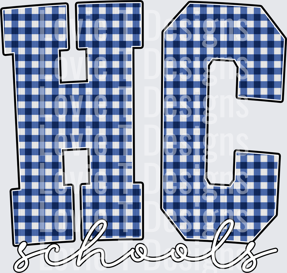 HC SCHOOLS ROYAL GINGHAM