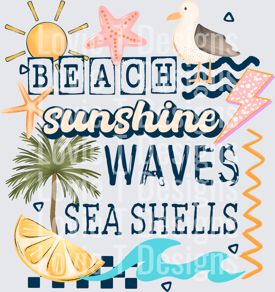 Beach Sunshine Waves