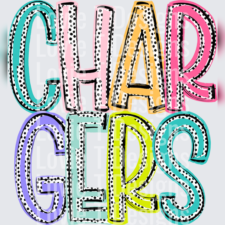 Char-Gers Dixie Dot Mascots – DTF Transfer – product image