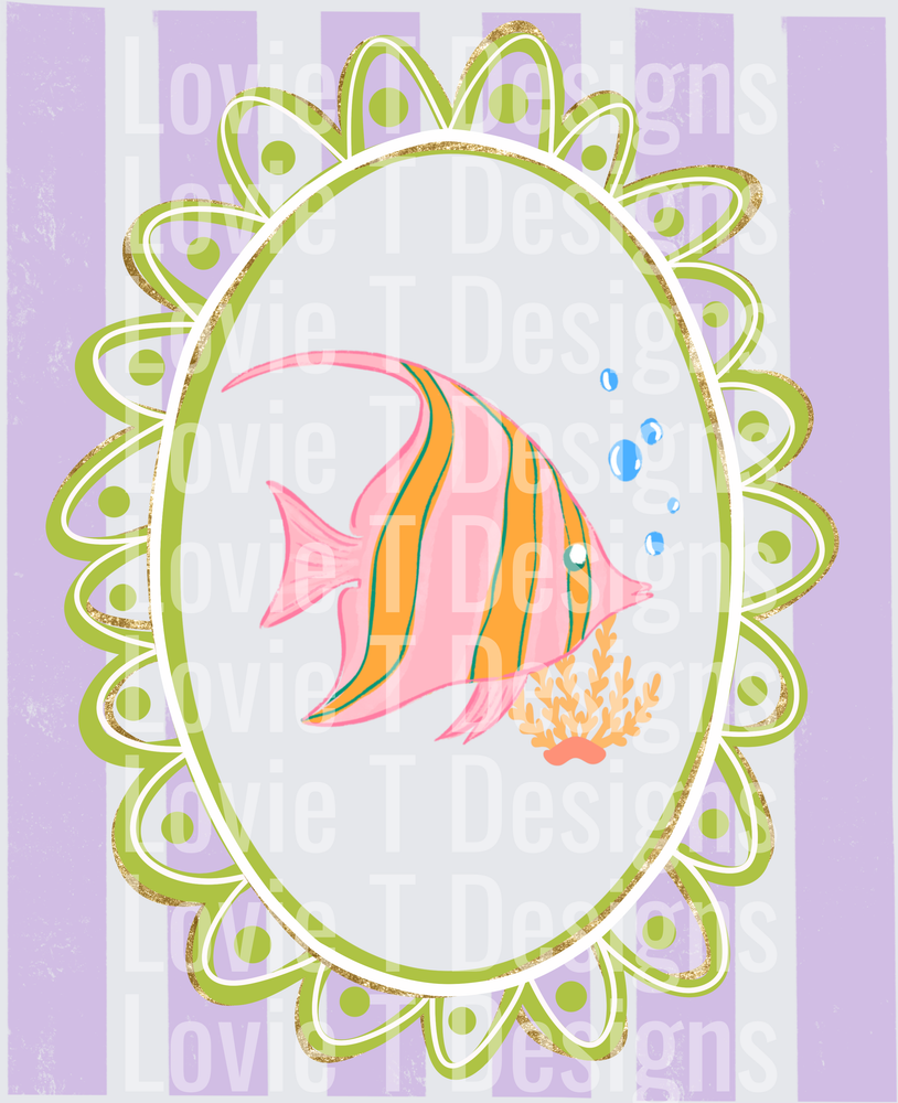 FISH STRIPE LAVENDER