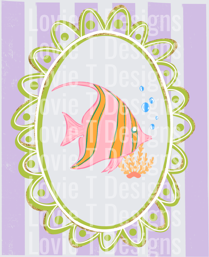 FISH STRIPE LAVENDER