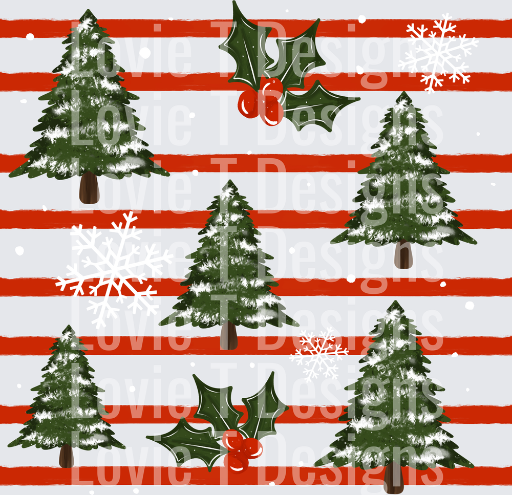Christmas tree stripes