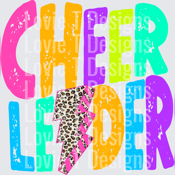 Cheerleader Bolt – DTF Transfer – product image