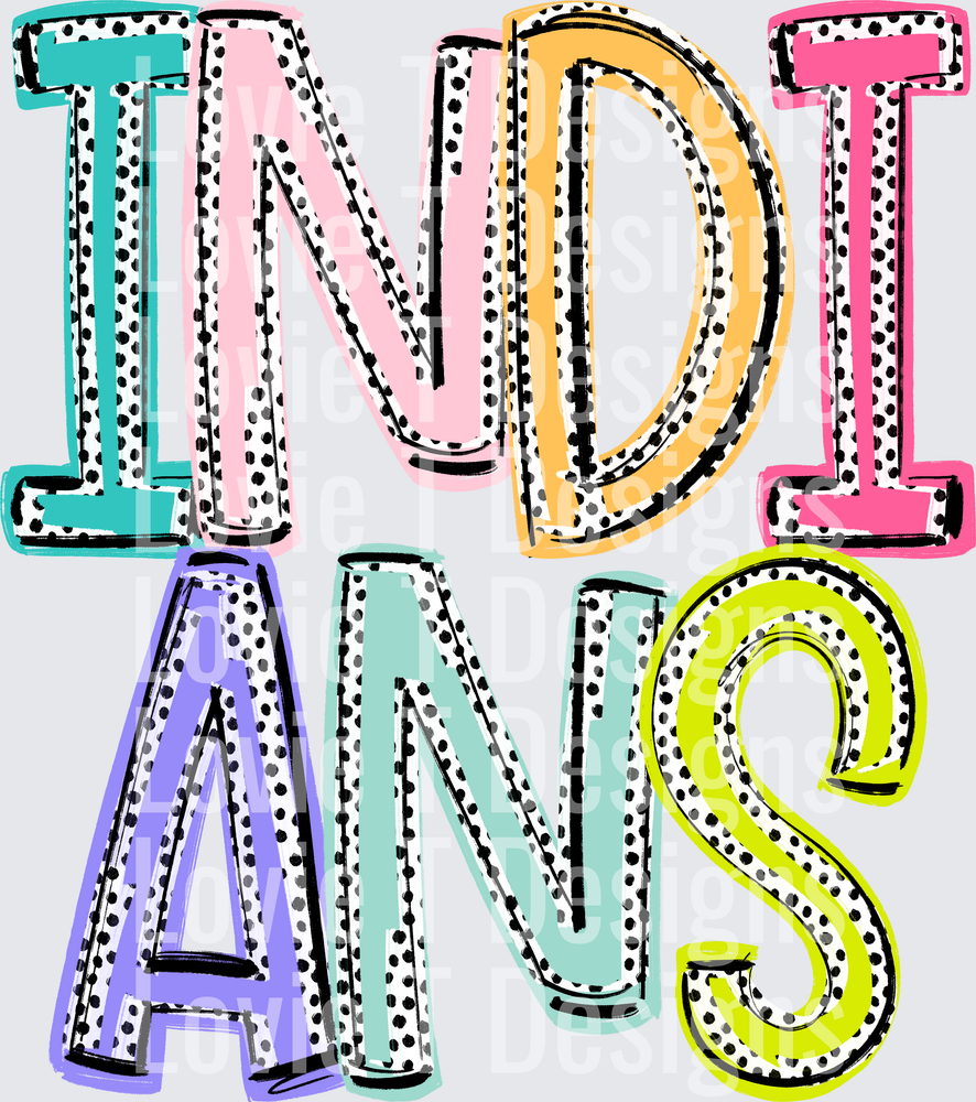 INDIANS DIXIE DOT MASCOTS