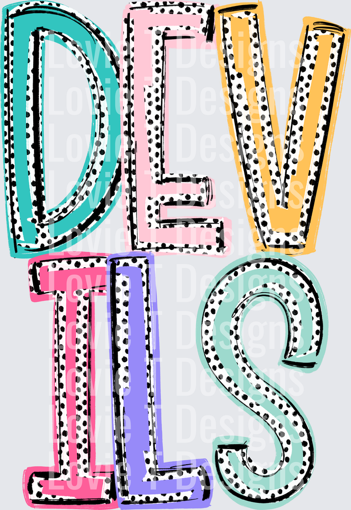 DEVILS DIXIE DOT MASCOTS