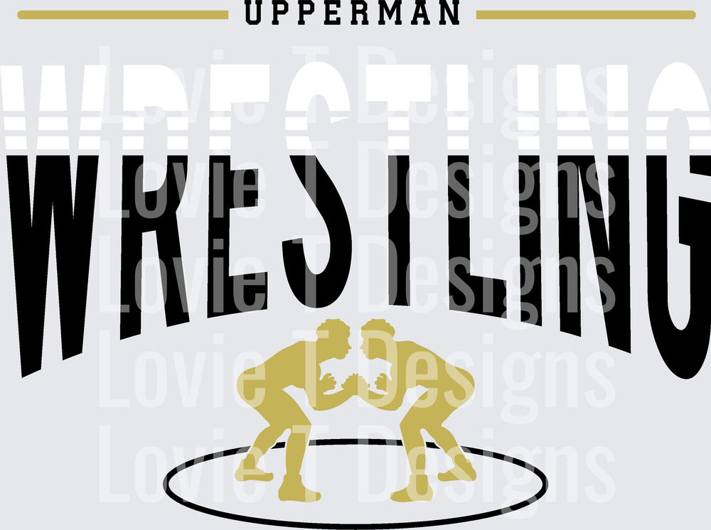 UPPERMAN WRESTLING VEGAL BLACK AND WHITE