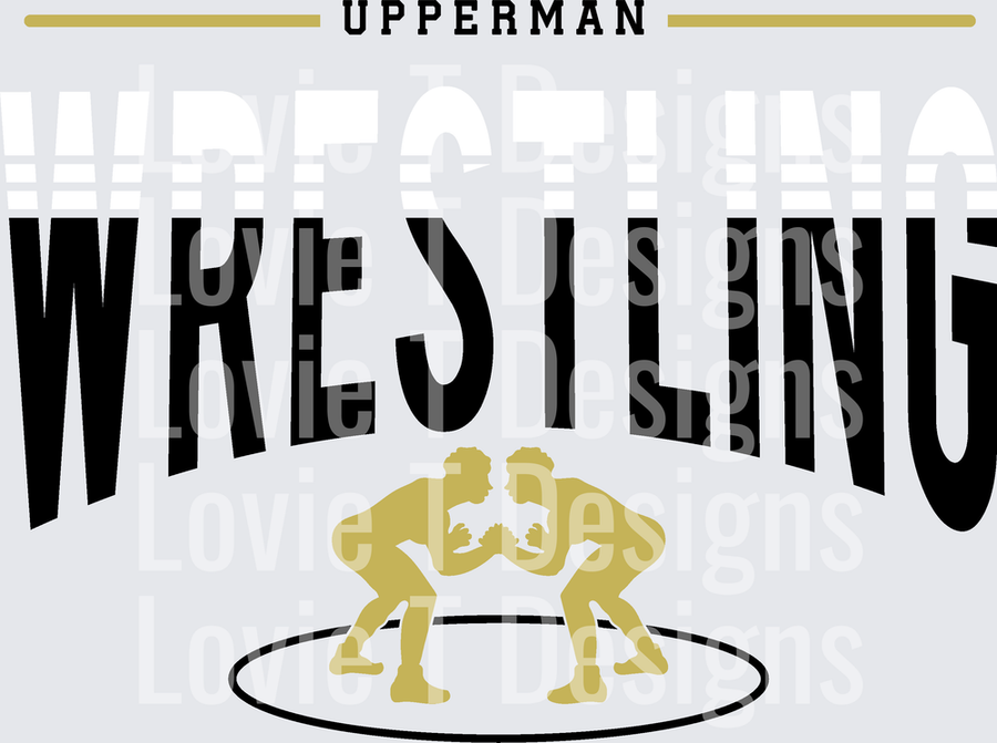 UPPERMAN WRESTLING VEGAL BLACK AND WHITE