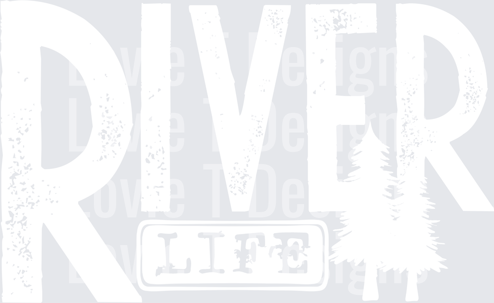 River life white single color