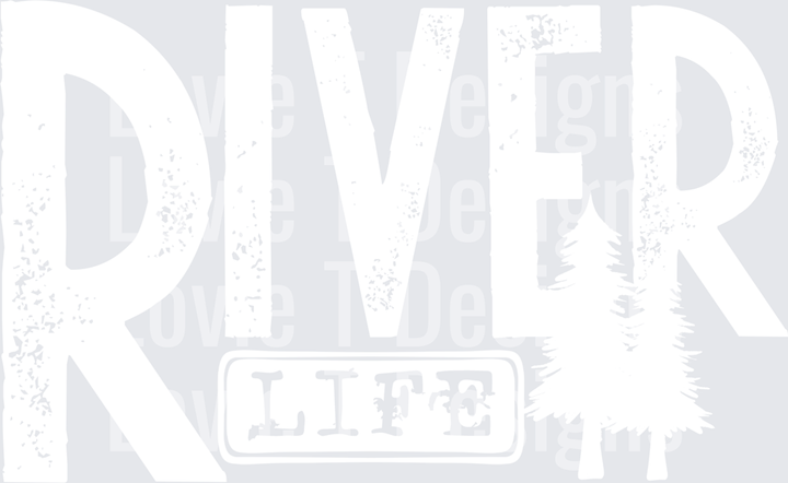 River life white single color