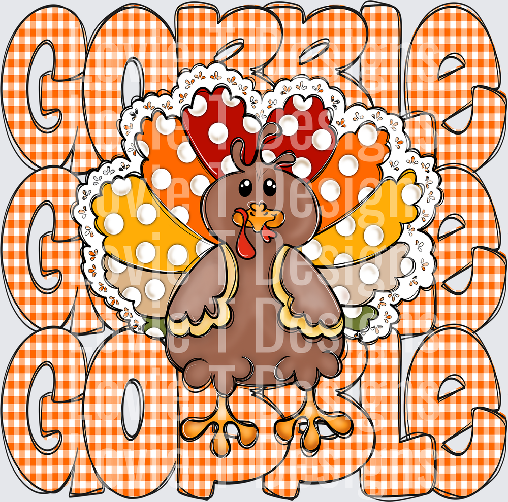GOBBLE GOBBLE GOBBLE TURKEY STACK