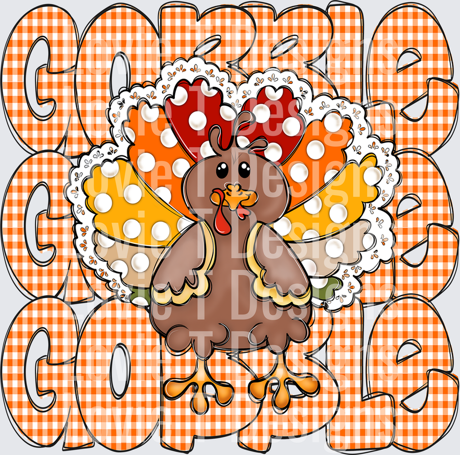 GOBBLE GOBBLE GOBBLE TURKEY STACK