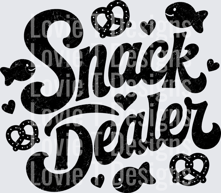 SNACK DEALER BLACK everyday DTF transfer design