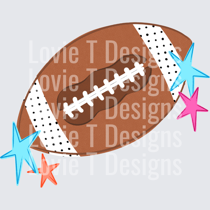 Football Pocket with Stars – DTF Transfer – product image