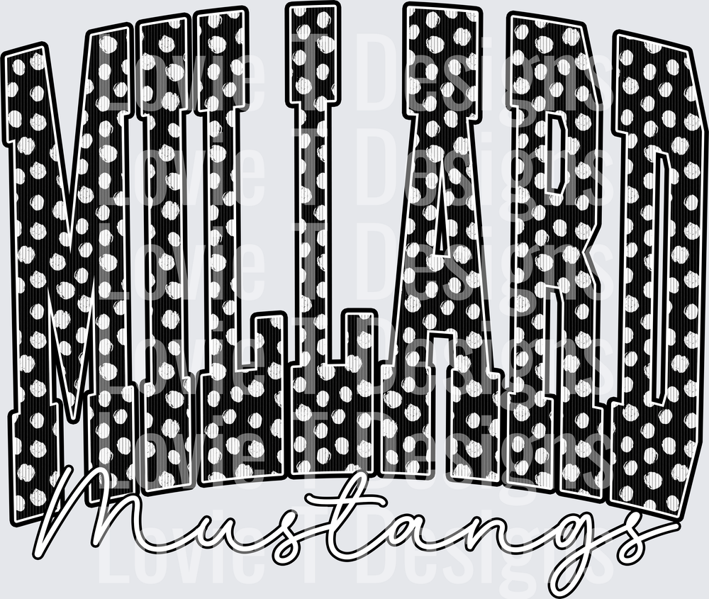 MILLARD MUSTANGS BLACK DOT