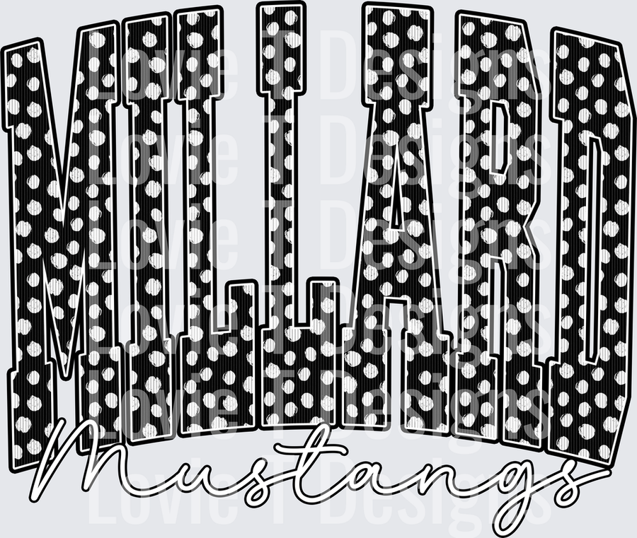 MILLARD MUSTANGS BLACK DOT