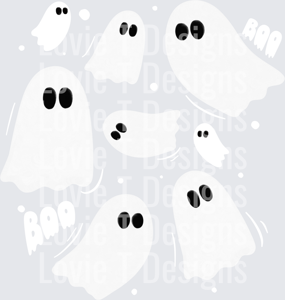 Boo Ghostie white & black
