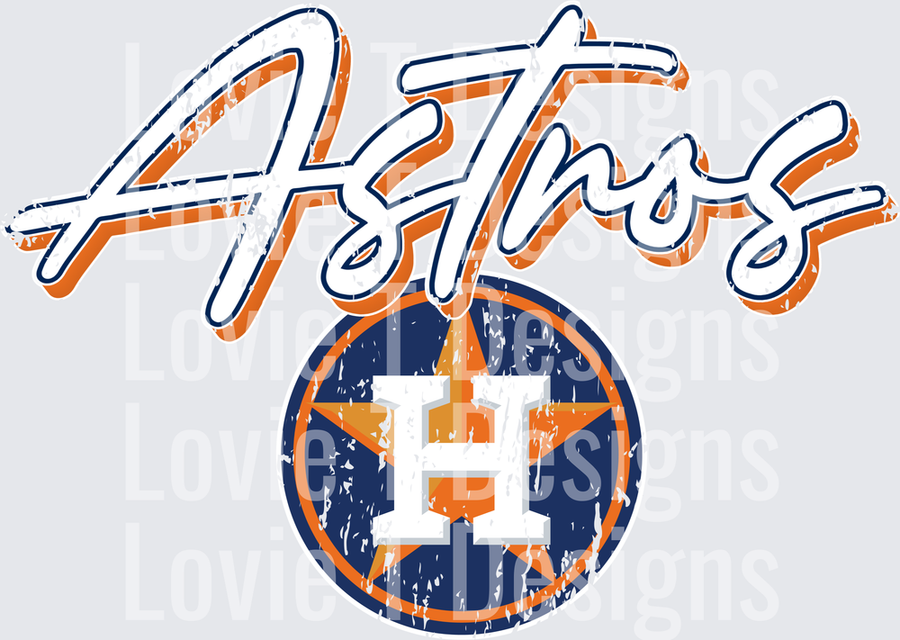 HOUSTON ASTROS VARSITY SIGNATURE – Lovie T Designs