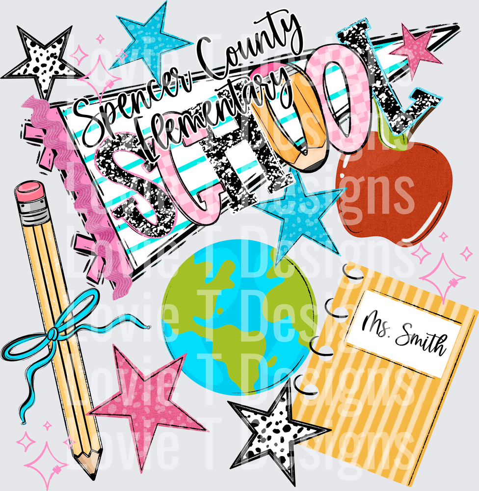 SPENCER COUNTY BACK TO SCHOOL NAME PENNANT