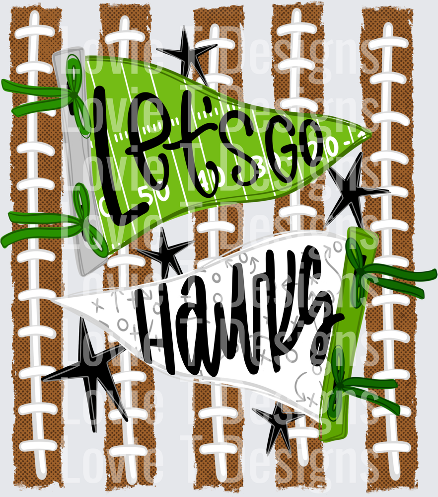 FOOTBALL STRIPES HAWKS