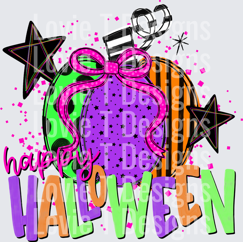 Happy Halloween DTF transfer