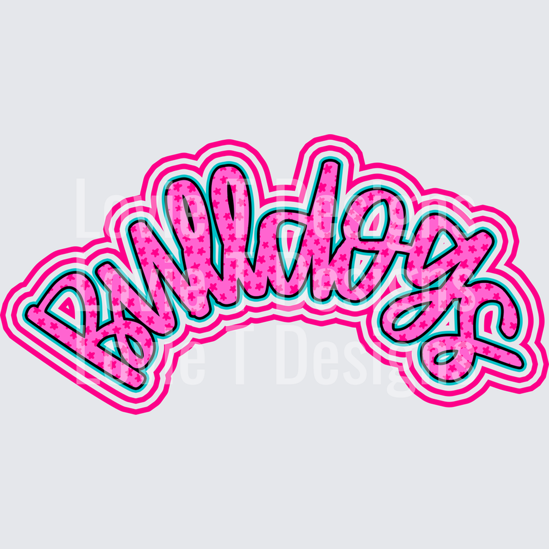 Bulldogs Pink Pocket – DTF Transfer – product image