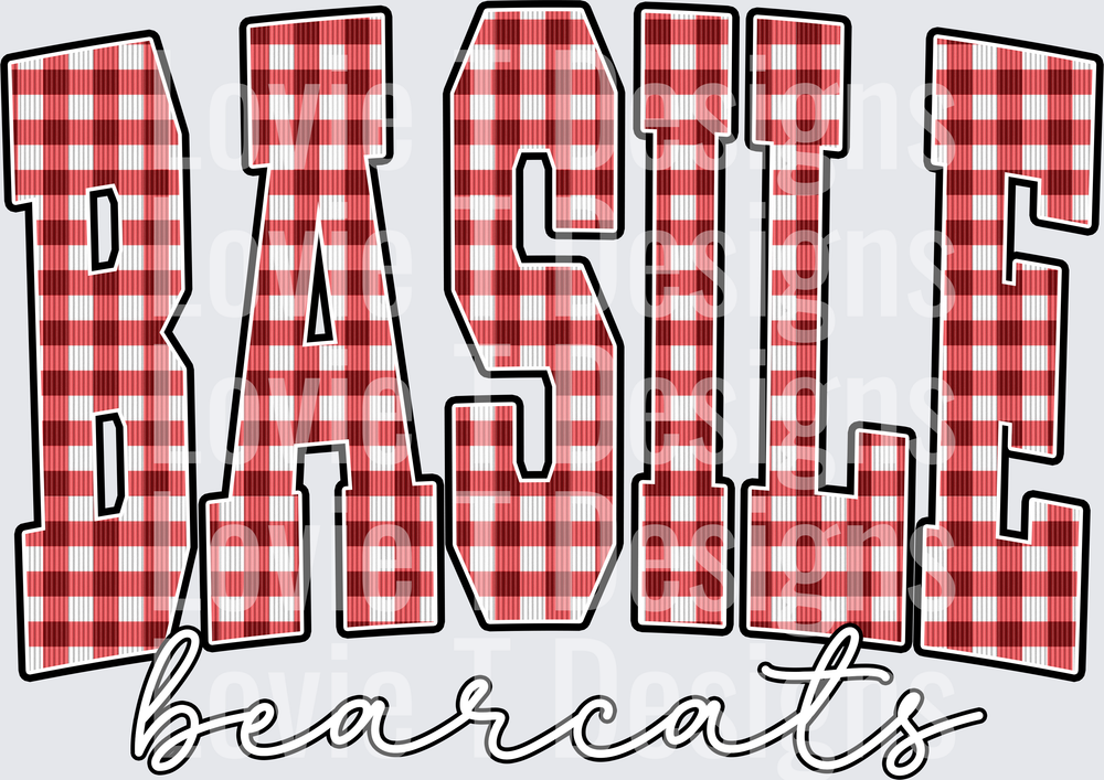 BASILE BEARCATS RED GINGHAM