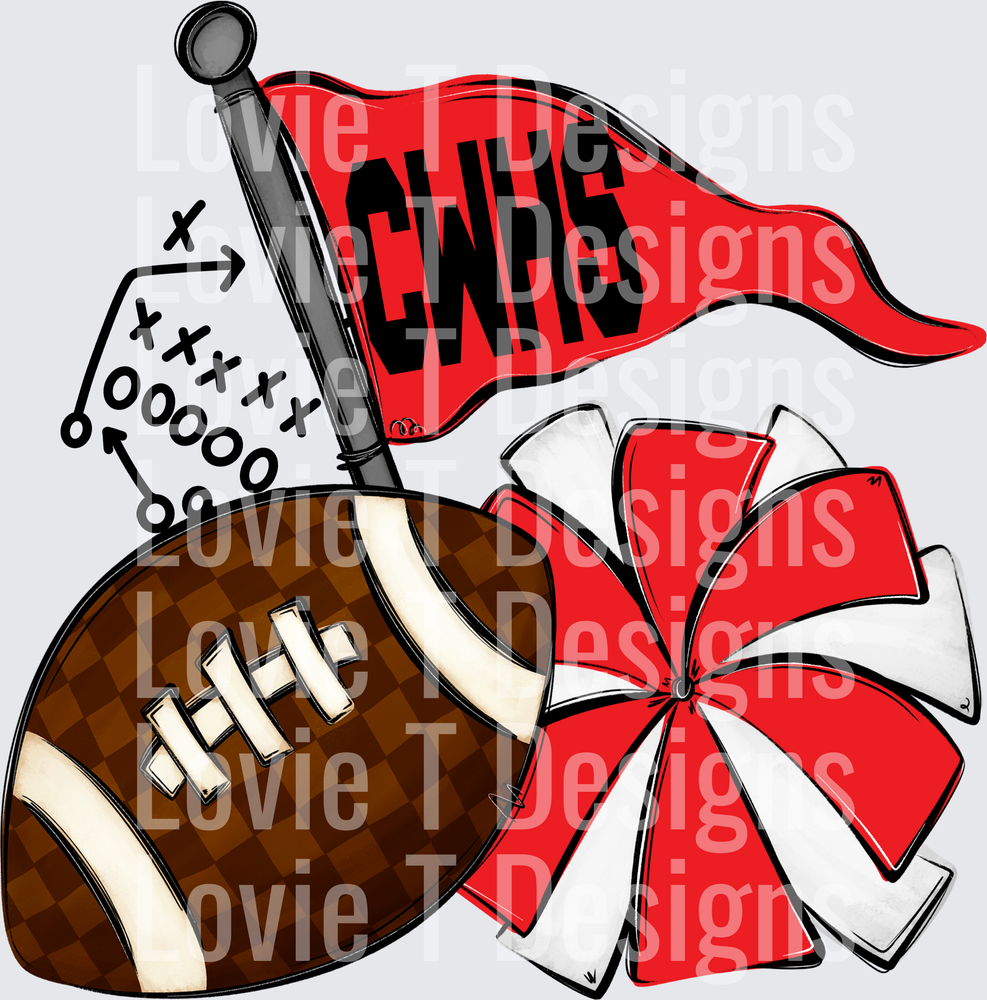 RED HOME OF THE STADIUMS POCKET CWHS