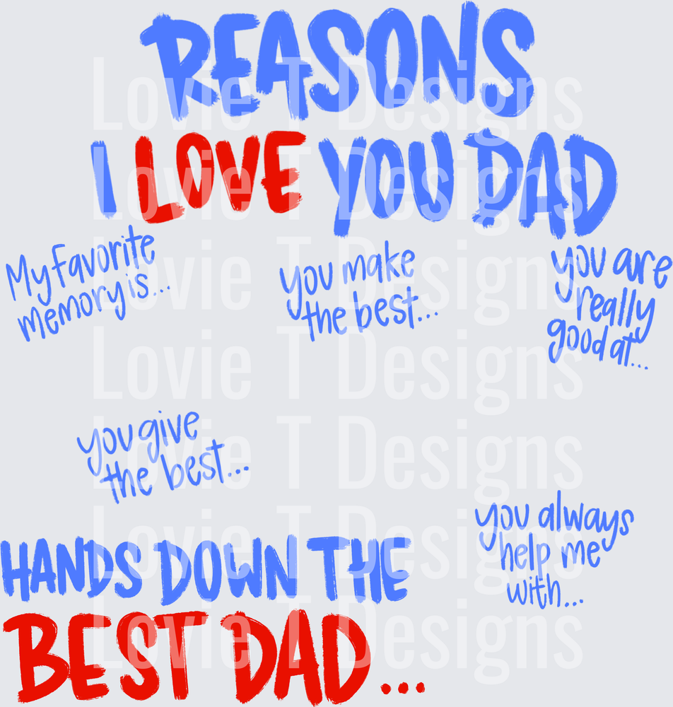 Reasons i love dad
