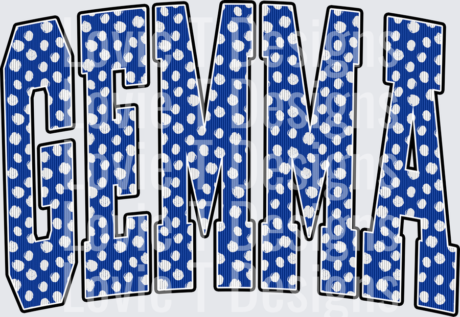 GEMMA BLUE DOT