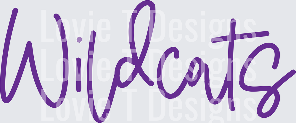WILDCATS PURPLE SLEEVE