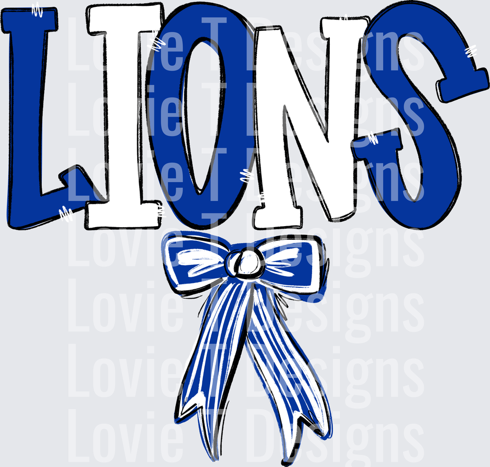 SPIRIT STACK BOW LIONS ROYAL AND WHITE