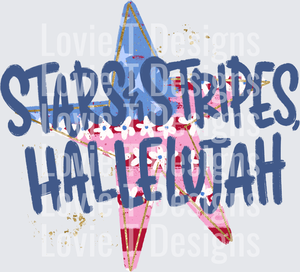 STARS AND STRIPES HALLELUJAH DARK BLUE