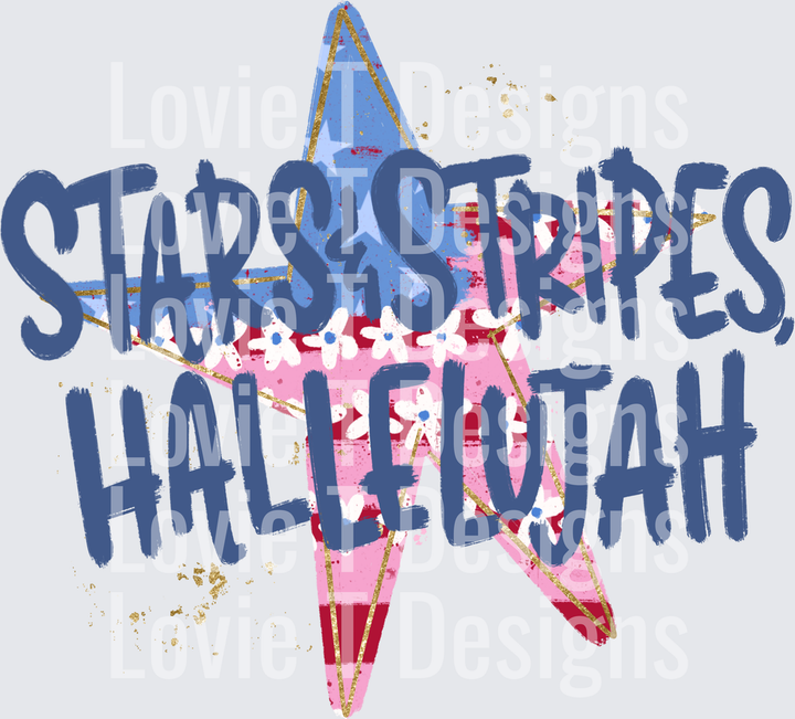 STARS AND STRIPES HALLELUJAH DARK BLUE