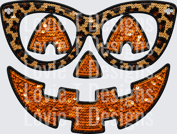 JACK O LANTERN FACE Halloween DTF transfer design